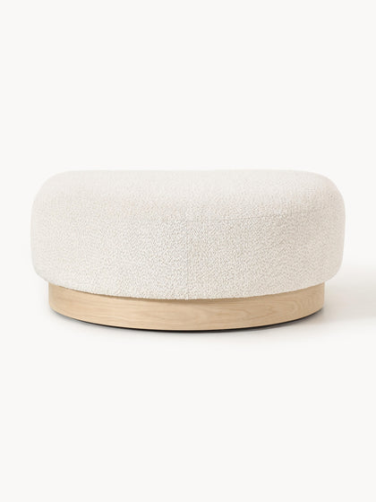 Westwing Puf Reposapiés De Borreguillo Bouclé Natalie