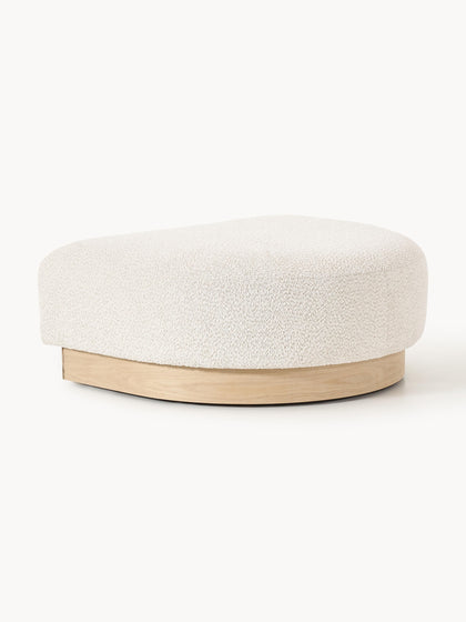Westwing Puf reposapiés de borreguillo bouclé Natalie