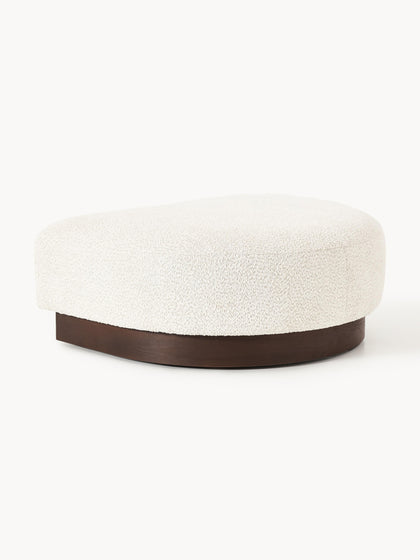 Westwing Puf reposapiés de borreguillo bouclé Natalie