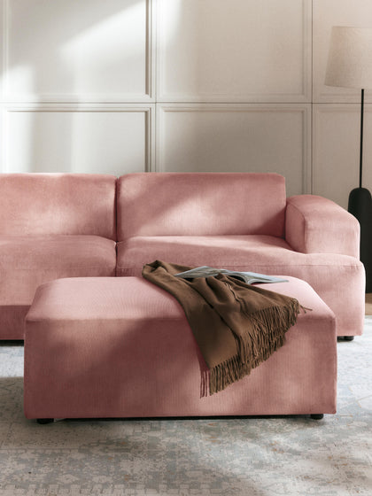 Westwing Puf Reposapiés De Pana Grande Melva An 116 X F 72 Cm