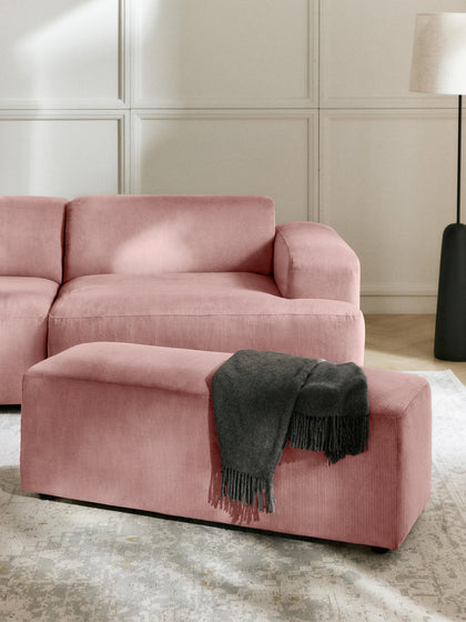 Westwing Puf Reposapiés De Pana Melva An 99 X F 42 Cm