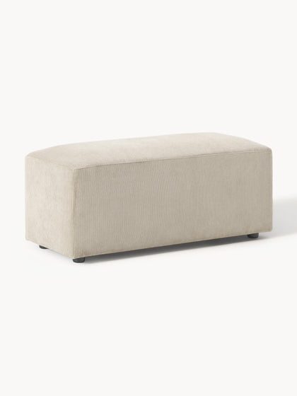 Westwing Puf reposapiés de pana Melva An 99 x F 42 cm