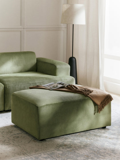 Westwing Puf Reposapiés De Pana Melva An 99 X F 72 Cm