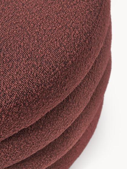 Westwing Puf Reposapiés Grande En Tejido Bouclé Con Espacio De Almacenamiento Alto