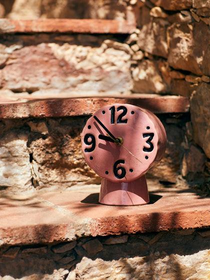 Westwing Reloj De Mesa De Cerámica Pintado A Mano Retro