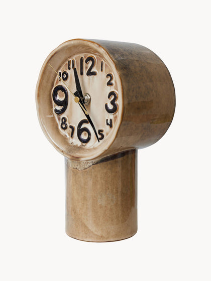 Westwing Reloj De Mesa De Cerámica Pintado A Mano Retro