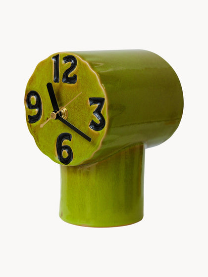 Westwing Reloj De Mesa De Cerámica Pintado A Mano Retro