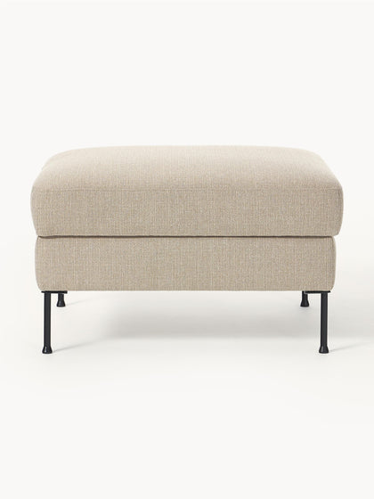 Westwing Reposapiés Puf Con Espacio De Almacenamiento Cucita