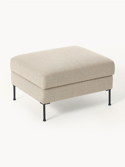 Westwing Reposapiés Puf Con Espacio De Almacenamiento Cucita