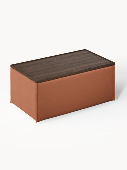 Westwing Reposapiés Puf Con Espacio De Almacenamiento Lennon