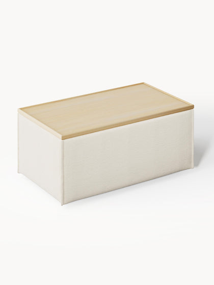 Westwing Reposapiés Puf Con Espacio De Almacenamiento Lennon