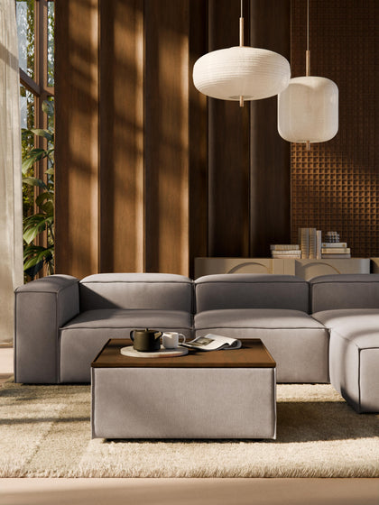 Westwing Reposapiés Puf Con Espacio De Almacenamiento Lennon