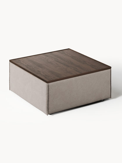 Westwing Reposapiés Puf Con Espacio De Almacenamiento Lennon