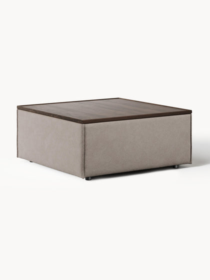 Westwing Reposapiés puf con espacio de almacenamiento Lennon