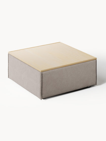 Westwing Reposapiés Puf Con Espacio De Almacenamiento Lennon