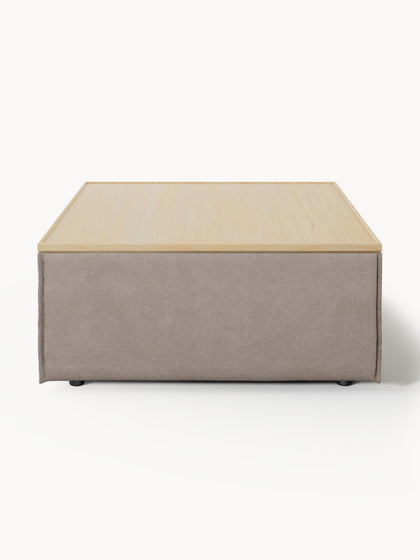 Westwing Reposapiés Puf Con Espacio De Almacenamiento Lennon