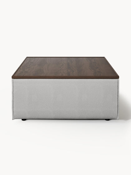 Westwing Reposapiés Puf Con Espacio De Almacenamiento Lennon