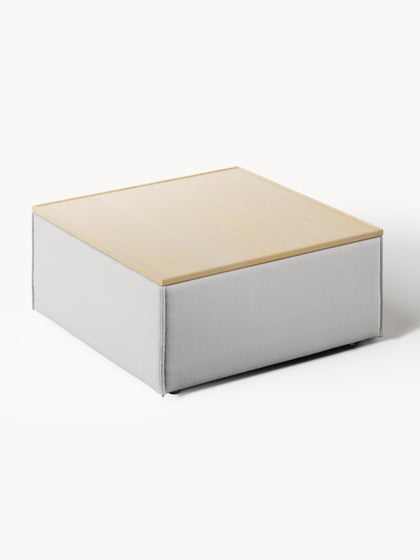 Westwing Reposapiés Puf Con Espacio De Almacenamiento Lennon