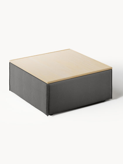 Westwing Reposapiés Puf Con Espacio De Almacenamiento Lennon