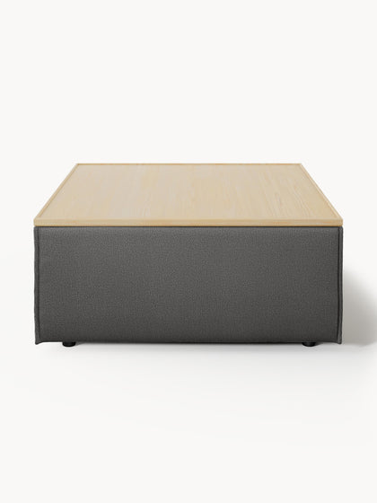 Westwing Reposapiés Puf Con Espacio De Almacenamiento Lennon