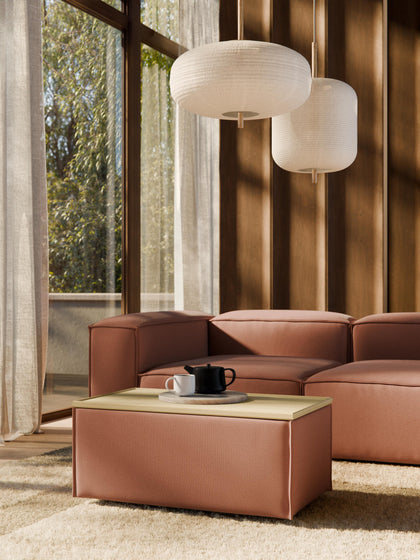 Westwing Reposapiés Puf Con Espacio De Almacenamiento Lennon