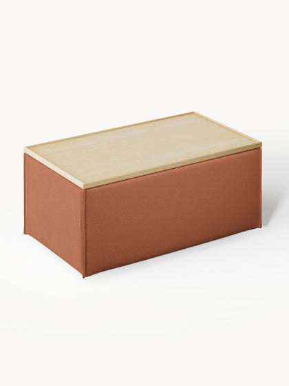 Westwing Reposapiés Puf Con Espacio De Almacenamiento Lennon