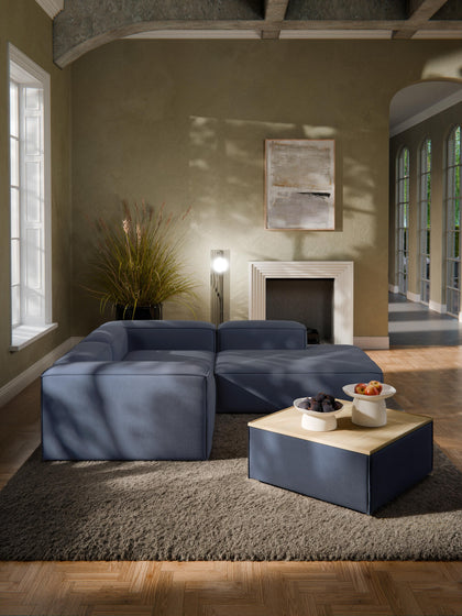 Westwing Reposapiés Puf Con Espacio De Almacenamiento Lennon