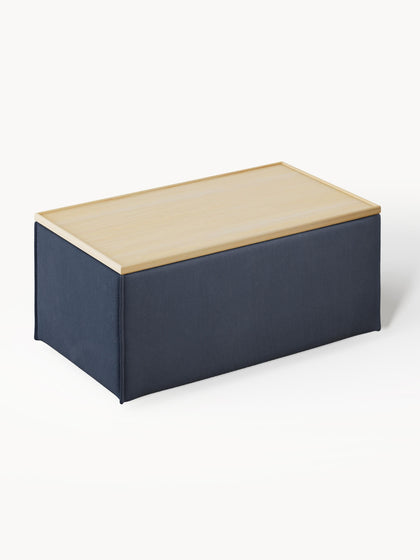 Westwing Reposapiés Puf Con Espacio De Almacenamiento Lennon