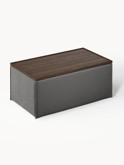 Westwing Reposapiés Puf Con Espacio De Almacenamiento Lennon