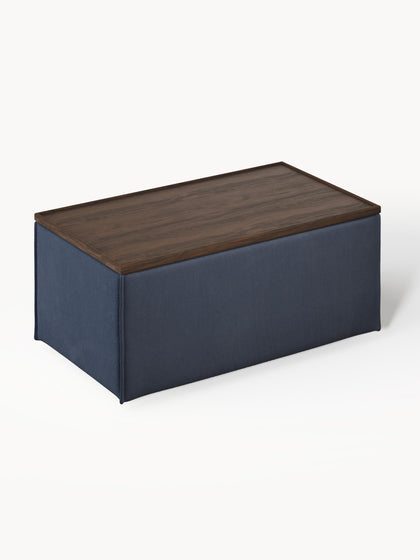 Westwing Reposapiés Puf Con Espacio De Almacenamiento Lennon