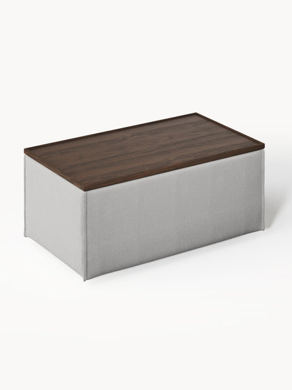 Westwing Reposapiés Puf Con Espacio De Almacenamiento Lennon