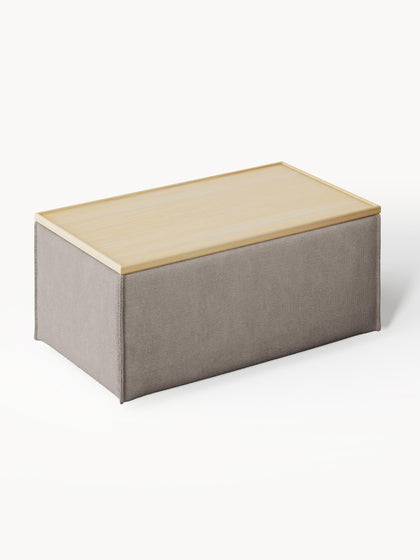 Westwing Reposapiés Puf Con Espacio De Almacenamiento Lennon