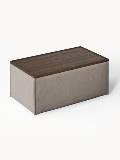 Westwing Reposapiés Puf Con Espacio De Almacenamiento Lennon