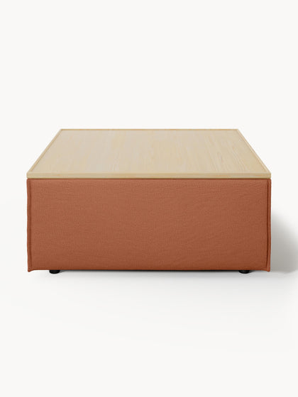 Westwing Reposapiés Puf Con Espacio De Almacenamiento Lennon