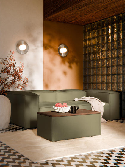 Westwing Reposapiés Puf Con Espacio De Almacenamiento Lennon