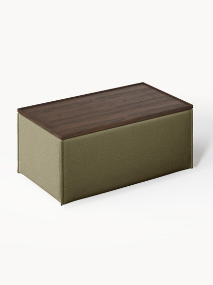 Westwing Reposapiés Puf Con Espacio De Almacenamiento Lennon