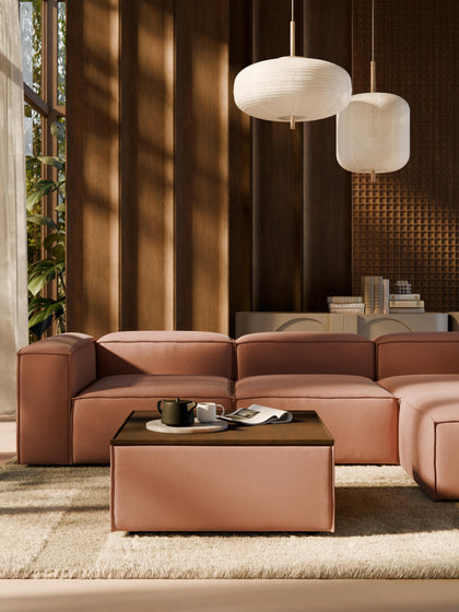 Westwing Reposapiés Puf Con Espacio De Almacenamiento Lennon