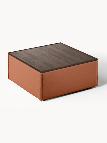 Westwing Reposapiés Puf Con Espacio De Almacenamiento Lennon