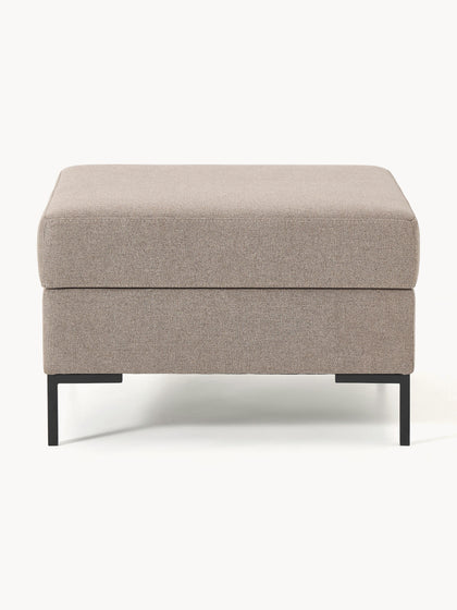 Westwing Reposapiés Puf Con Espacio De Almacenamiento Luna