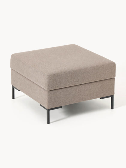 Westwing Reposapiés Puf Con Espacio De Almacenamiento Luna