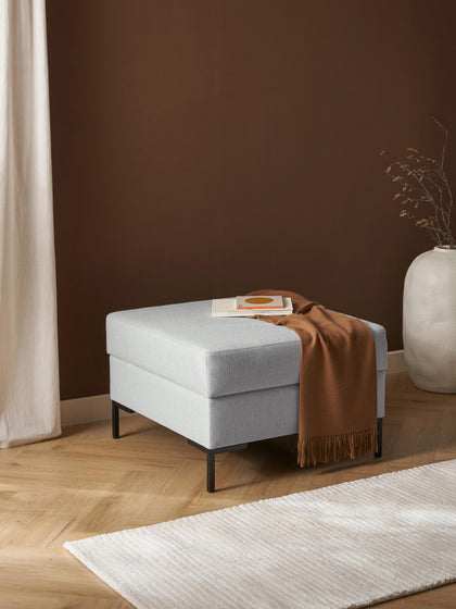 Westwing Reposapiés Puf Con Espacio De Almacenamiento Luna