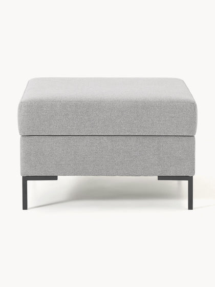 Westwing Reposapiés Puf Con Espacio De Almacenamiento Luna