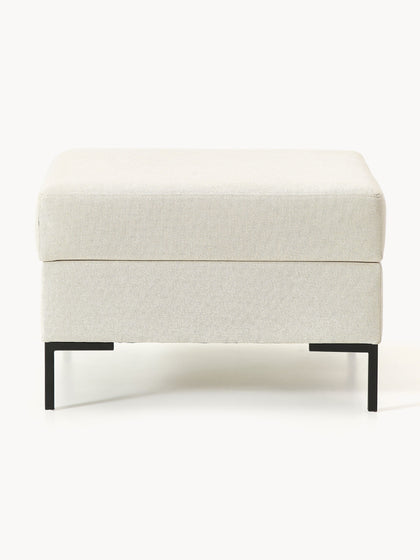 Westwing Reposapiés Puf Con Espacio De Almacenamiento Luna