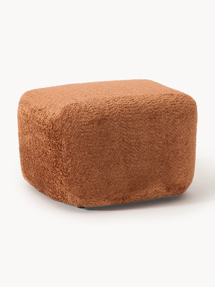 Westwing Reposapiés puf de borreguillo bouclé Wolke