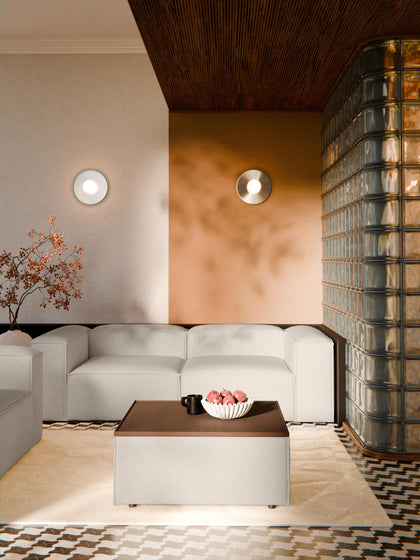 Westwing Reposapiés Puf De Mezcla De Lino Con Espacio De Almacenamiento Lennon