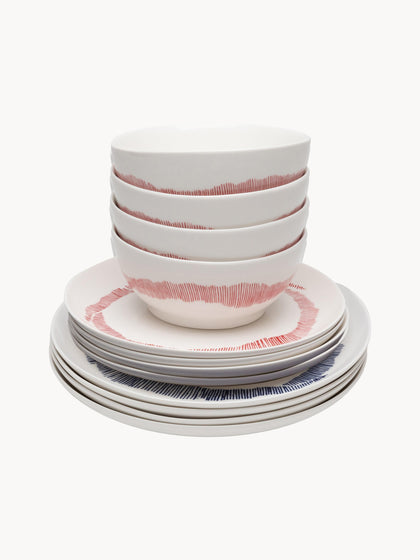 Westwing Serax X Yotam Ottolenghi Vajilla Con Esmalte Reactivo Feast 4 Comensales (12 Pzas.)