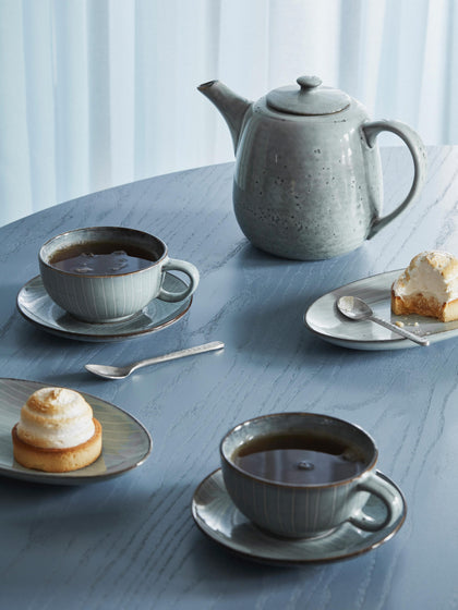 Westwing Servicio De Té Artesanal Nordic Vanilla 2 Comensales (7 Pzas.)