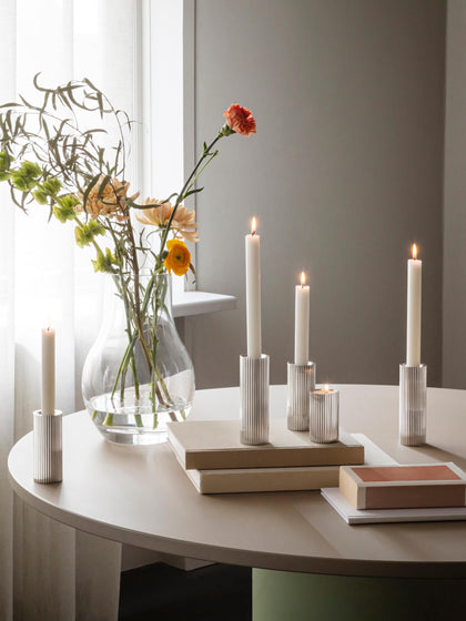 Westwing Set De Candelabros Con Relieves Bernadotte 3 uds