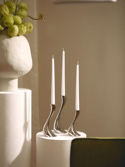 Westwing Set De Candelabros De Acero Inoxidable Cobra 3 uds