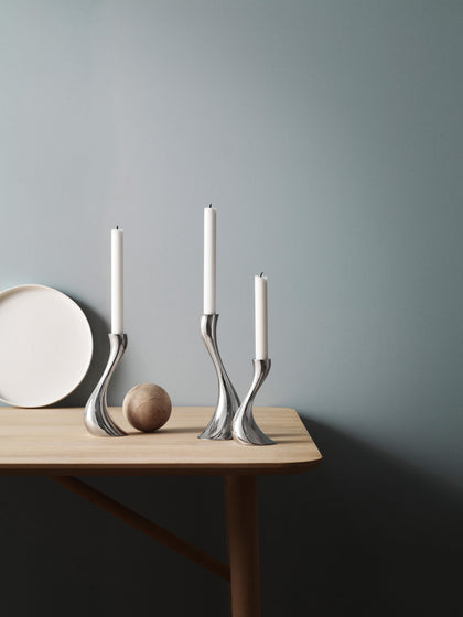 Westwing Set De Candelabros De Acero Inoxidable Cobra 3 uds